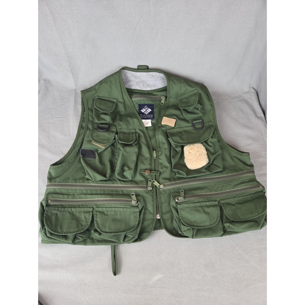 Columbia 70S 80S Vintage Fishing Vest Short Length Men Rare Outdoor Model LTD